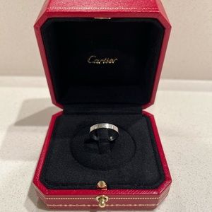 Cartier Wedding Band Platinum Diamond